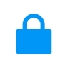 closed lock secure icon